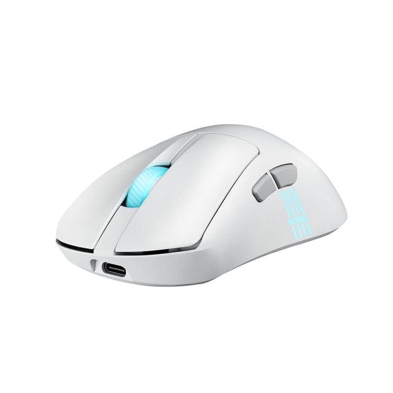 ASUS ROG Keris II Origin WHT mouse Gaming Right-hand RF Wireless Bluetooth USB Type-A Optical 42000 DPI