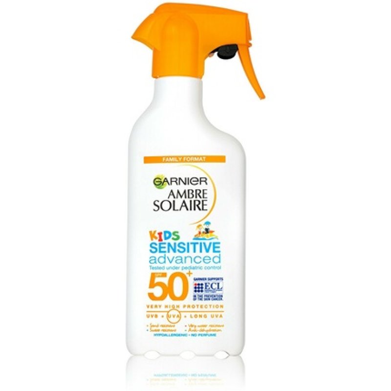 Garnier - Ambre Solaire Sensitive Advanced Kids Hypoallergenic Happy Trigger Spray SPF50+ 270 ml