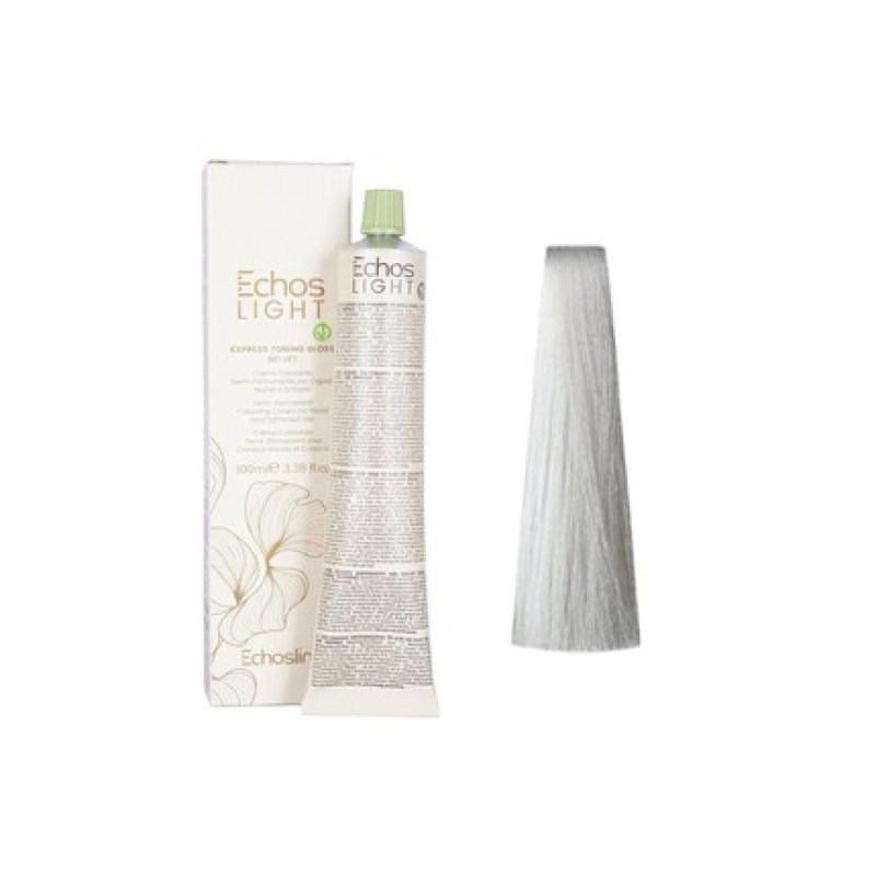 Echosline Echos Light Vegan Cream-Paint Toning Ammonia Free Ash Color for Hair 100ml Platinum Shiny