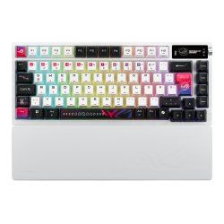 ASUS ROG Azoth X clavier Jouer USB RF Wireless Bluetooth QWERTZ Blanc