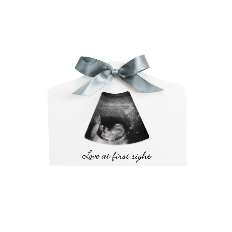 Dooky - Happy Hands Sonogram Echo Frame - White - 20 x 15 cm