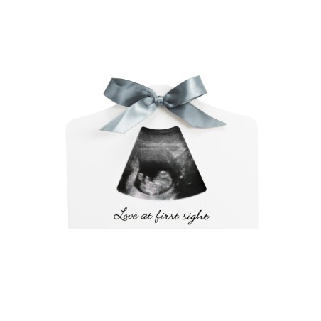 Dooky - Happy Hands Sonogram Echo Frame - White - 20 x 15 cm