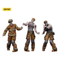 Zombie pack 3 figurines Dark Source Firefighters 8 cm