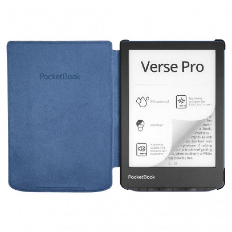 PocketBook H-S-634-F-WW étui pour lecteur d'e-book 15,2 cm (6") Housse Bleu, Blanc