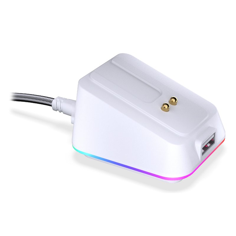 Mouse Dock White, für LIV Wireless, LIV Plus Wireless (weiß, Kabel 1,8 Meter)