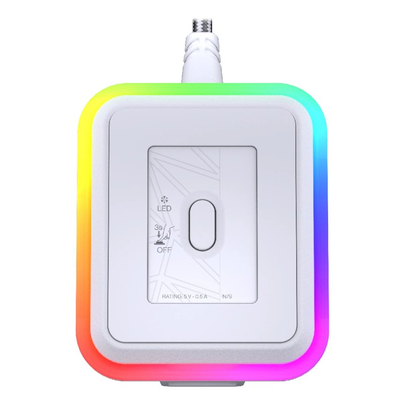 Mouse Dock White, für LIV Wireless, LIV Plus Wireless (weiß, Kabel 1,8 Meter)