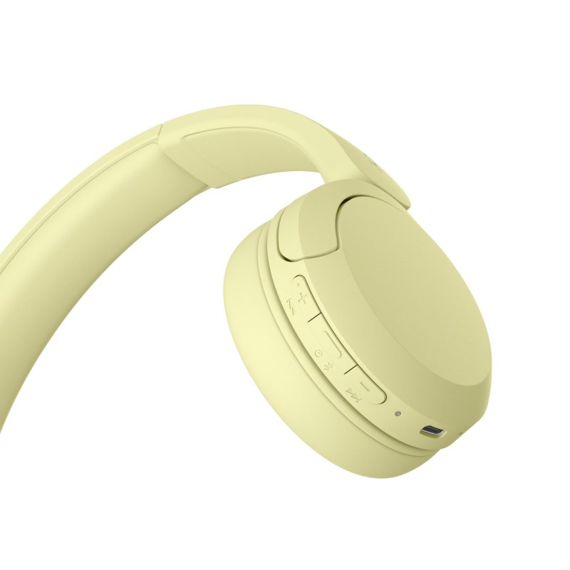 Sony WHCH520Y.CE7 écouteur/casque Sans fil Arceau Appels/Musique USB Type-C Bluetooth Jaune