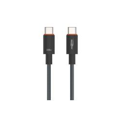 USB 2.0 Kabel, USB-C Stecker USB-C Stecker (anthrazit, 60cm, PD 3.1, Laden mit bis zu 140 Watt, gesleevt)