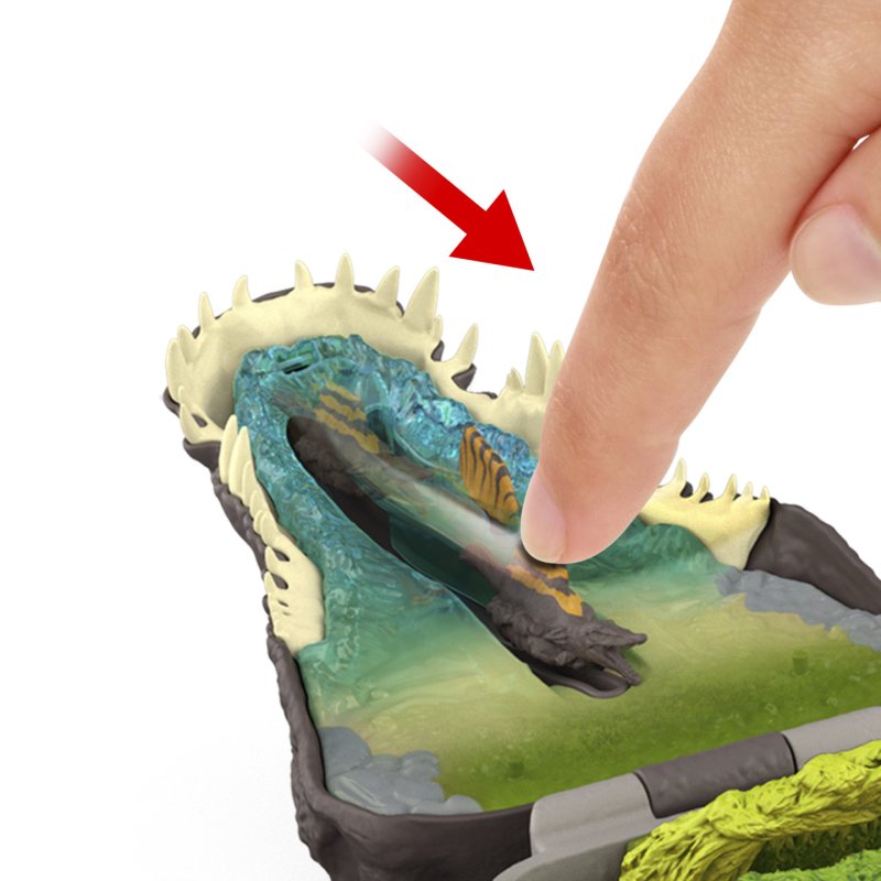 Jurassic World Rebirth Micro Adventure Playset Spinosaurus Head, Interactive Features & Figures