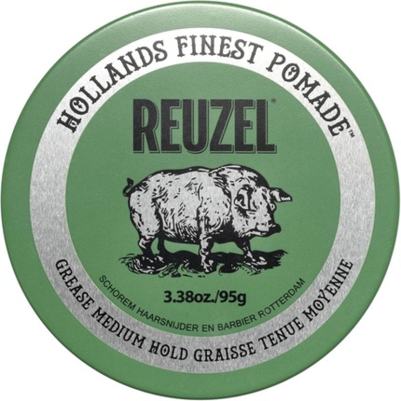 Reuzel Green Grease Oil Based Pomade Medium Hold Medium Shine