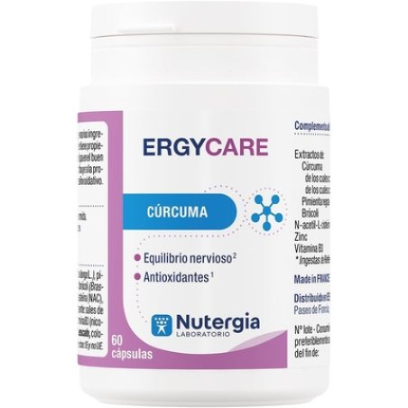 Ergycare Turmeric-Based Food Supplement 60 Capsules