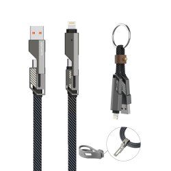 4smarts 541456 USB cable 1.5 m USB A/USB C USB C/Lightning Graphite