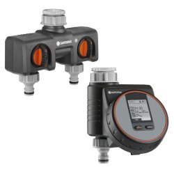 Gardena - Water Control Flex Twin Tap Connector Set