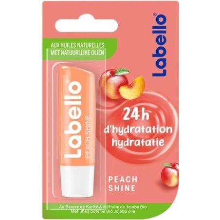 Labello Peach Shine Lip Balm 4.8g