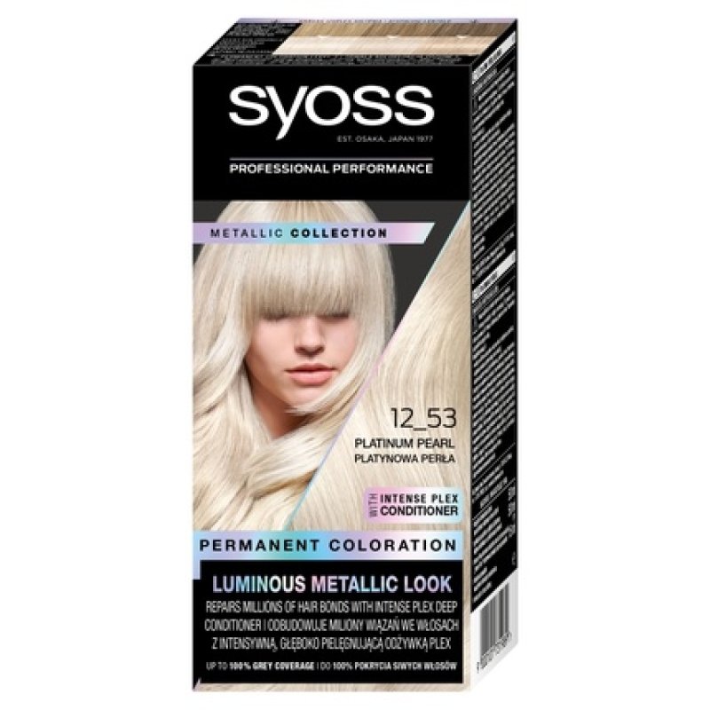 SYOSS Permanent Coloration Hair Dye 12-53 Platinium Pearl