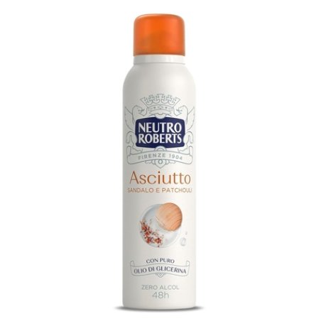 Neutro Roberts Sandalwood Dry Spray Deodorant with Zero Alcohol and Natural Cotton 150ml