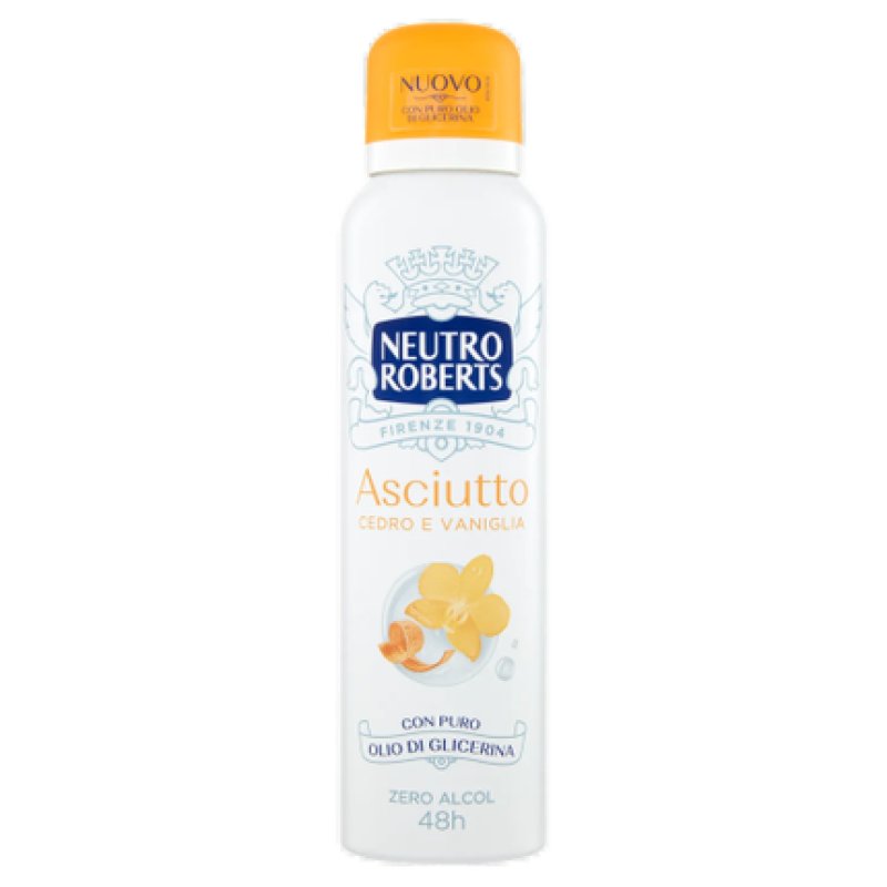 Neutro Roberts Deodorant Spray Dry Cedar & Vanilla 150ml