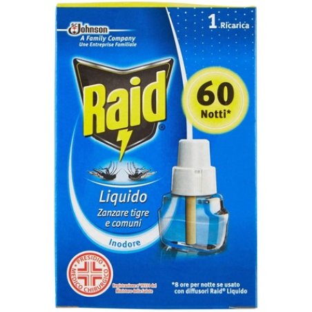 Raid Liquid Mosquitoes Tiger And Common Odourless 1 Refill, 35 Ml