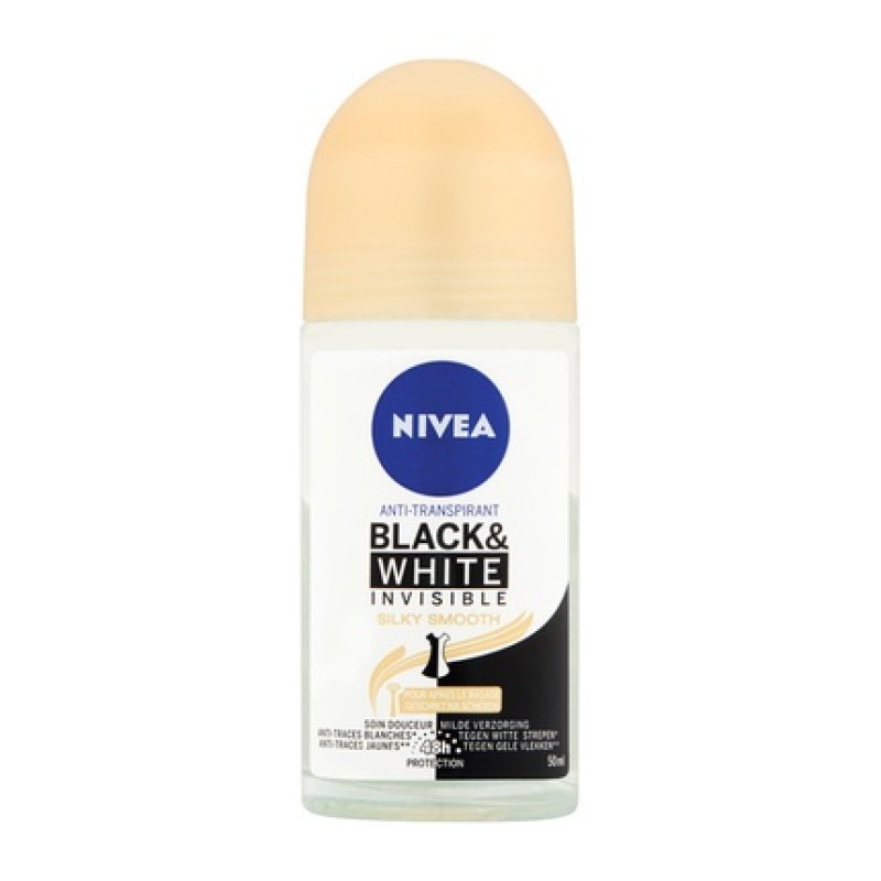 Nivea Deodorant Roller Black & White Silky Smooth