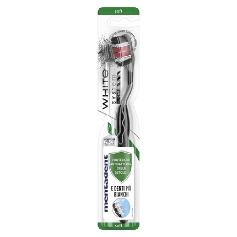 Mentadent White System Carbon Toothbrush