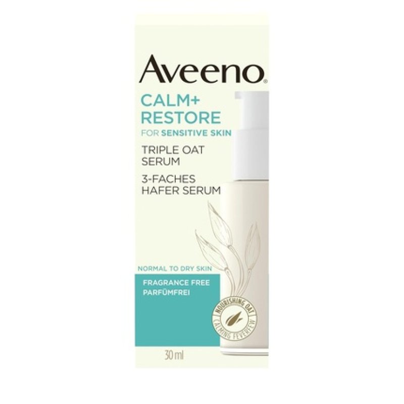 Aveeno Calm Restore 3-Fold Oat Serum 30ml Fragrance-Free