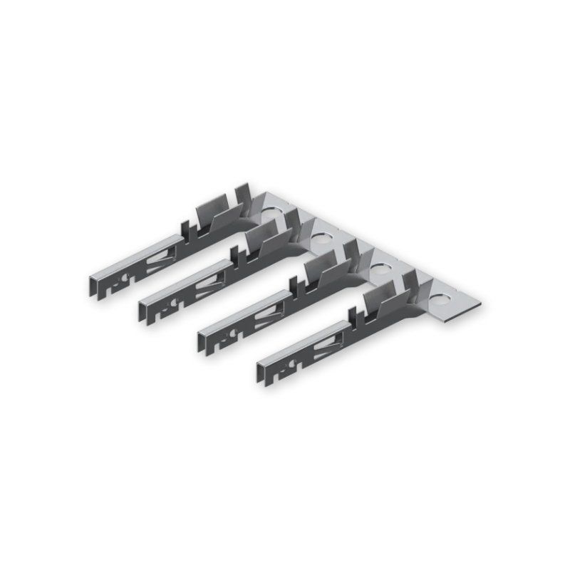 4-Poliger Stecker mit Kontaktklemmen (schwarz, 250V, 5A)