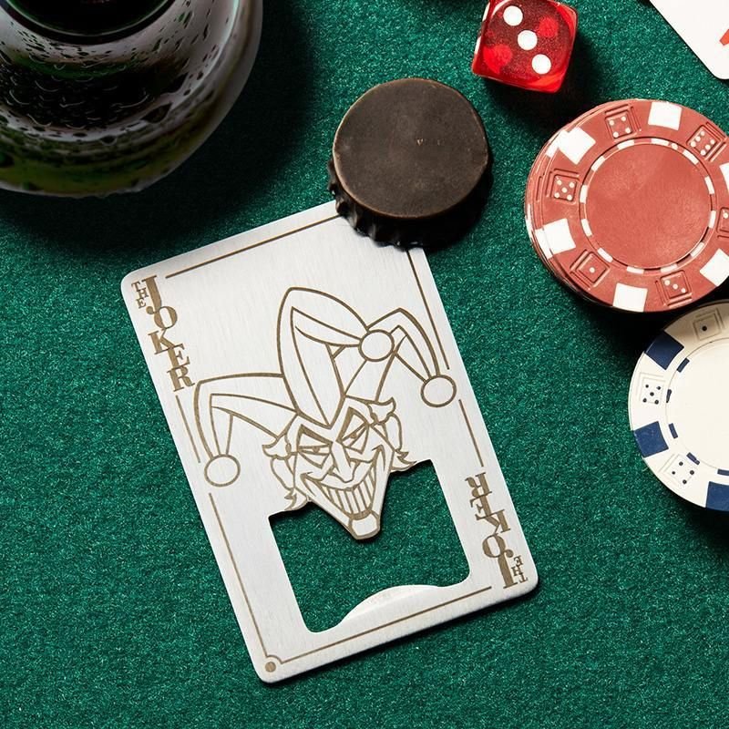 Joker Playing Card Bottle Opener