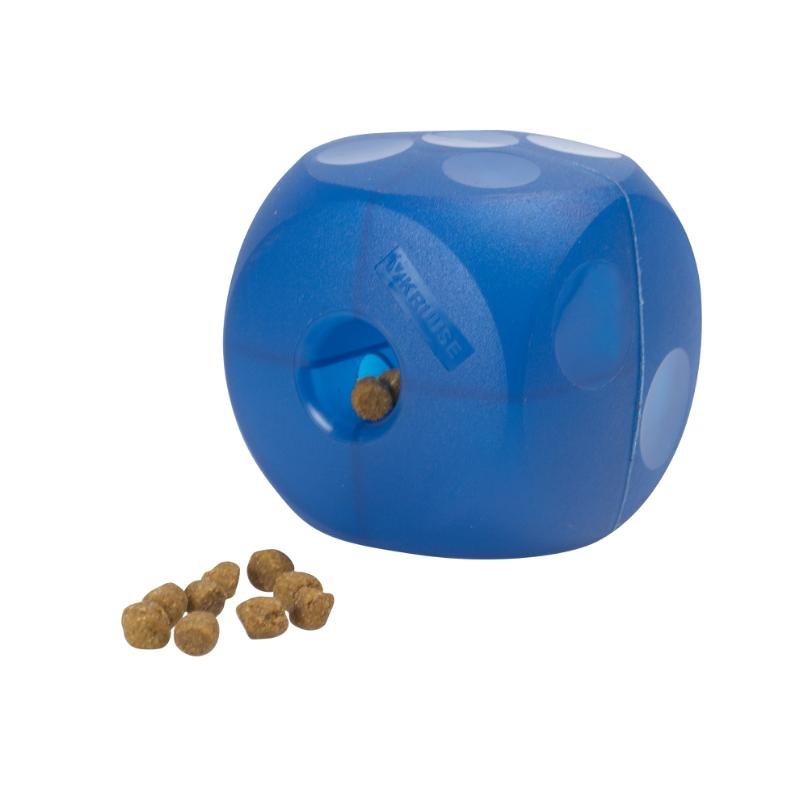 BUSTER - Soft Cube Blue 12x12cm treat dispenser
