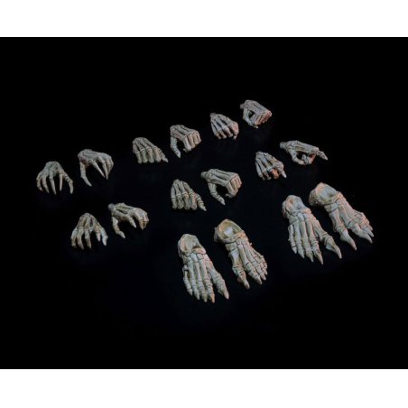 Mythic Legions: Necronominus accessoires pour figurines Skeletons of Necronominus Hands/Feet Pack