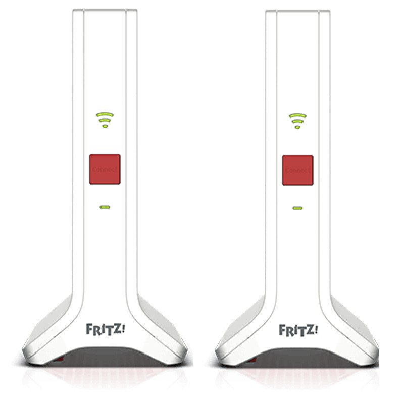 FRITZ!Repeater Mesh Set 4200 Répéteur réseau 4200 Mbit/s Rouge, Blanc