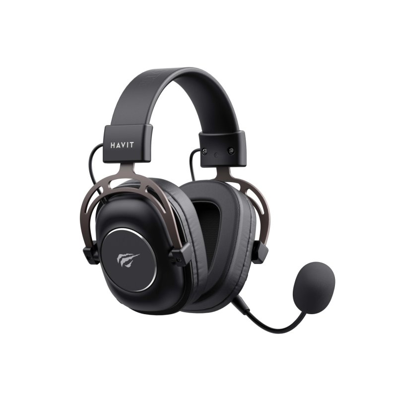 Havit H2002YG - 2.4G gaming headphones (black and ochre)