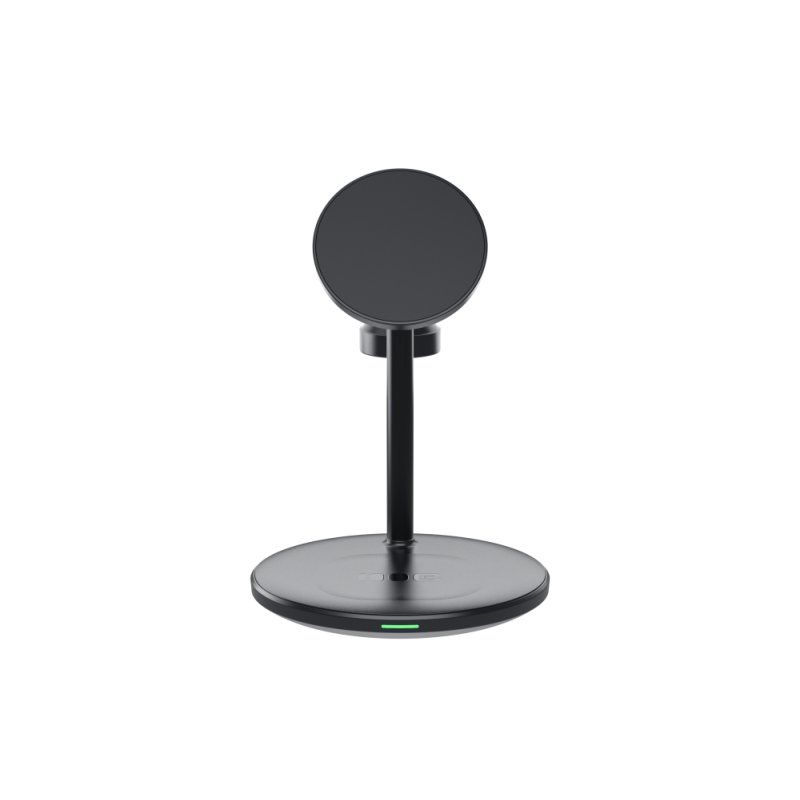 Green Cell MSST-GC-3IN1-B mobile device charger Headphones Headset Smartphone Smartwatch Black Wireless charging Auto