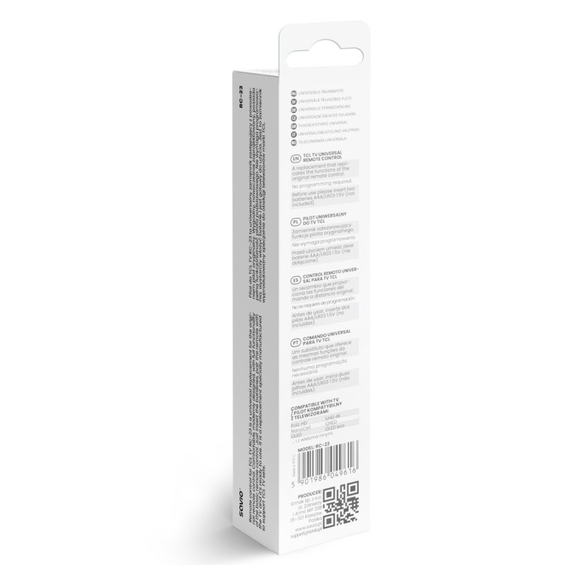 Savio RC-23 remote control IR Wireless Universal Press buttons