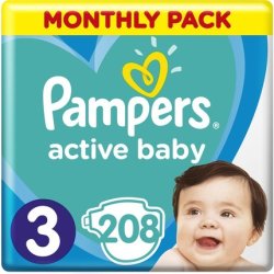 Pampers ABD Monthly Box S3 208 pc(s)