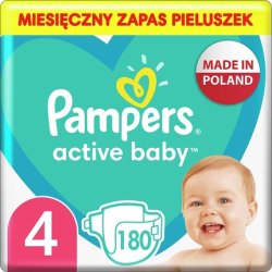 Pampers Active Baby Monthly Pack Boy/Girl 4 180 pc(s)