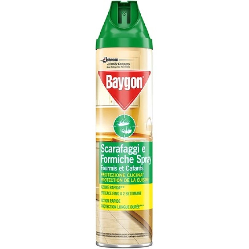 Baygon 2-In-1 Cockroach And Ant Spray 400ml - Pack Of 4