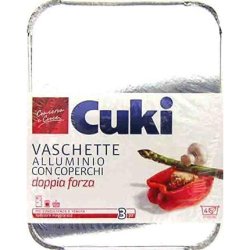 Cuki Aluminium Trays with Lid 4 Portions