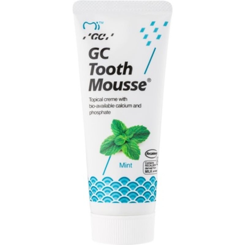 GC Tooth Mousse Mint 35 ml - Protective Remineralizing Cream for Sensitive Teeth (Fluoride-free)