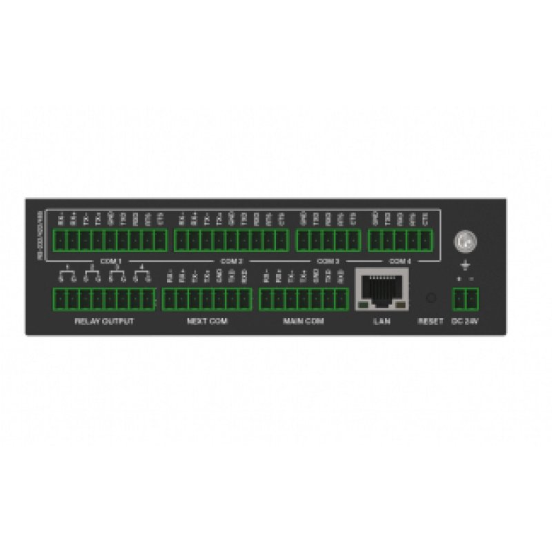 Network Serial Port Expansion 4 ports, 4 control relays, supports RS232, GUI con