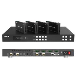 HDMI HDBaseT Matrix 4x4-4K@60Hz-18Gbps-(With Receivers)