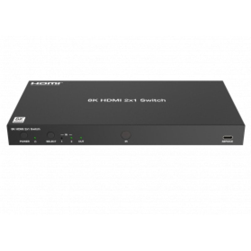 HDMI selector 2x1, 8K@60Hz-ARC-48Gbps-Auto switch-RS-232