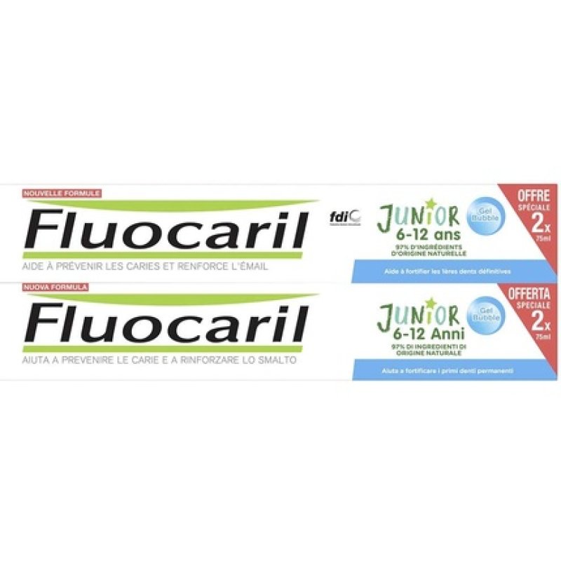 Junior Bubble Gel Toothpaste 75ml - Pack of 2