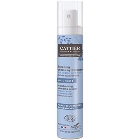 Cattier Hydrating Night Cream for Dehydrated Skin with Organic Active Plant Juices 50ml