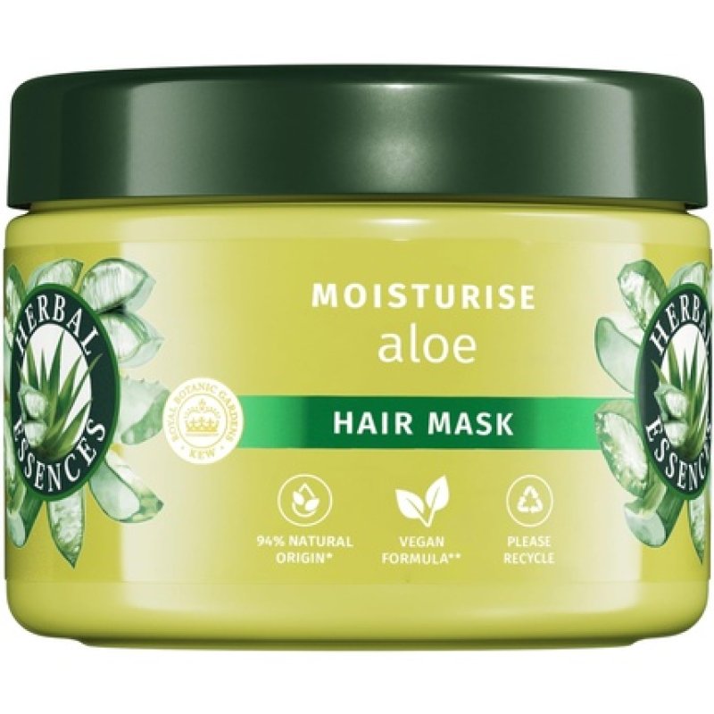 Herbal Essences Soothing Aloe Vera Mask 500ml - Hydrates, Cleanses, and Nourishes
