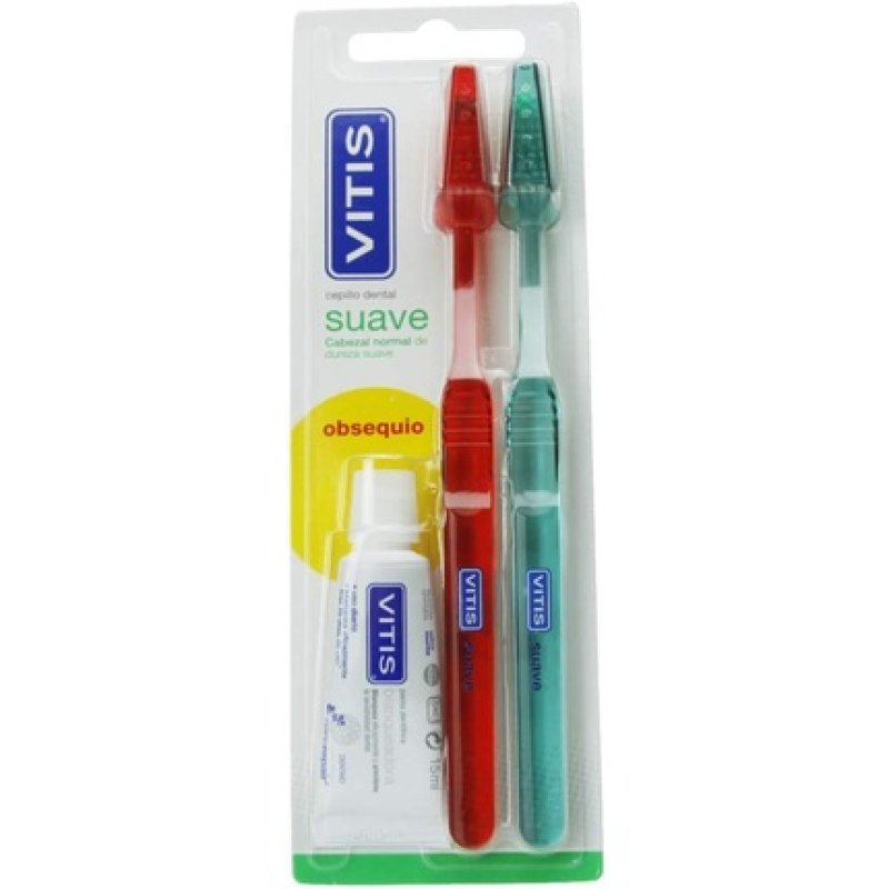 Vitis Duplo Soft Toothbrush with 15ml Paste