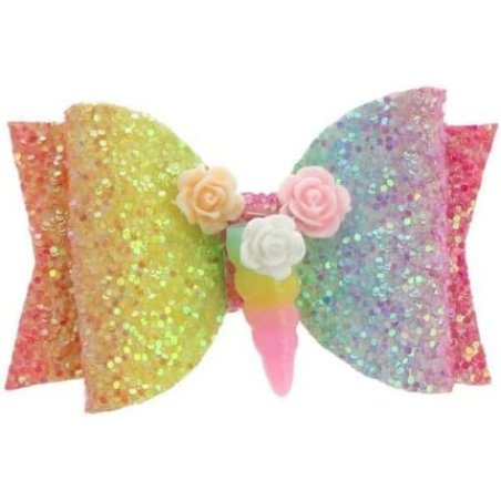 Inca 43164 Hair Clip Bow Unicorn Multicolor