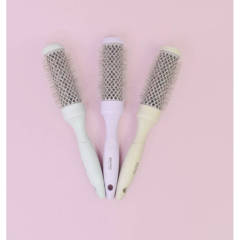 Beter Natural Fiber Ceramic Thermal Adulte Brosse à cheveux ronde Beige 1 pièce(s)
