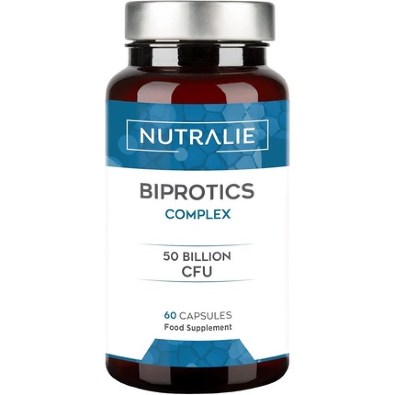 Biprotics 50 Billion CFU's Guaranteed per Dose 10 Effective and Natural Strains for Defenses and Intestinal Flora 60