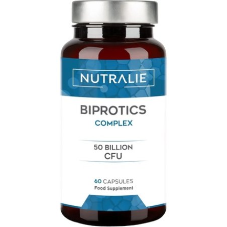 Biprotics 50 Billion CFU's Guaranteed per Dose 10 Effective and Natural Strains for Defenses and Intestinal Flora 60
