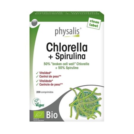 Physalis Chlorella & Spirulina 200 Tablets